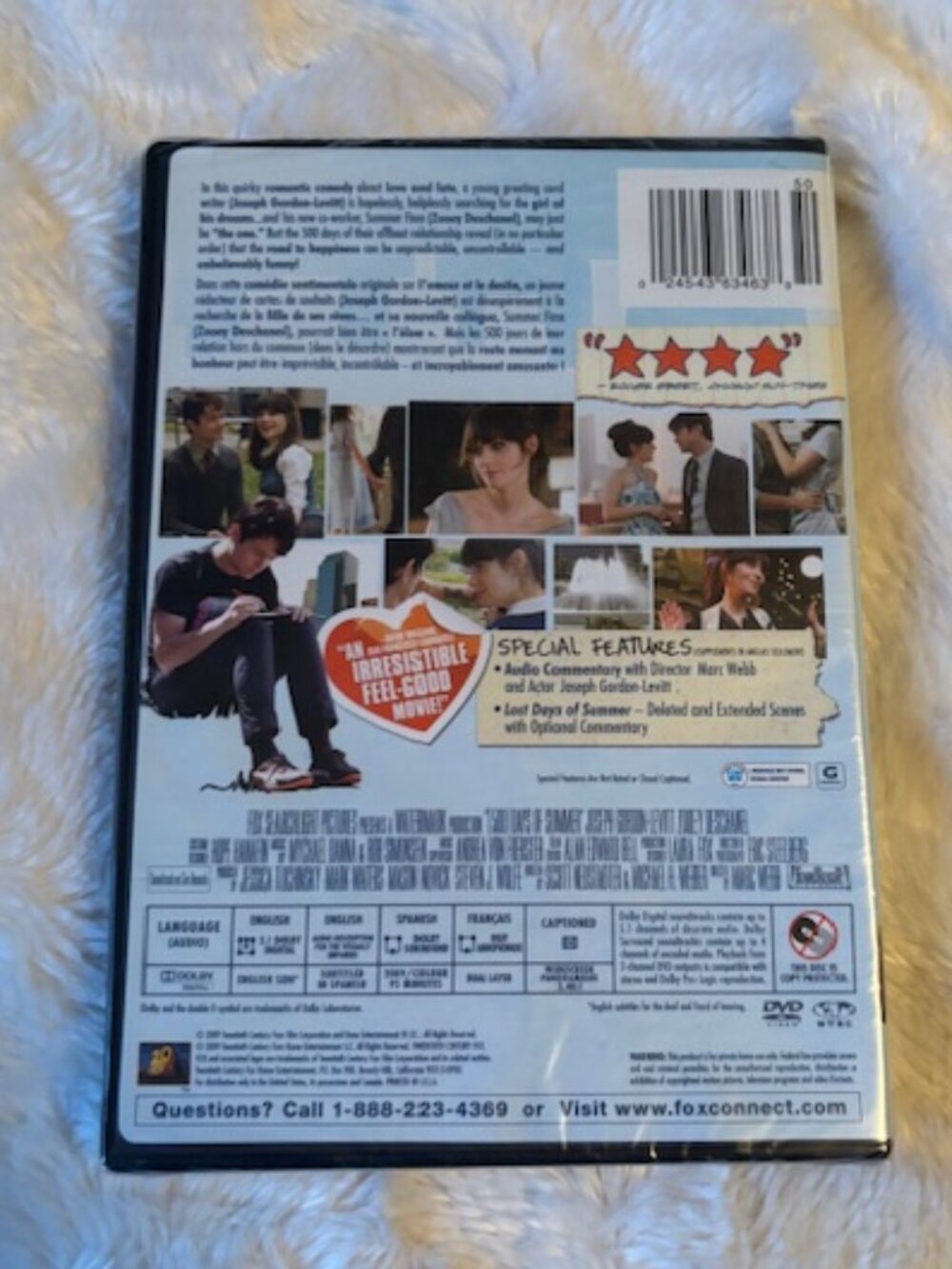 2/$25 500 Days of Summer with Zooey Deschanel DVD Comedy 2009 New Sealed - Picture 2 of 7
